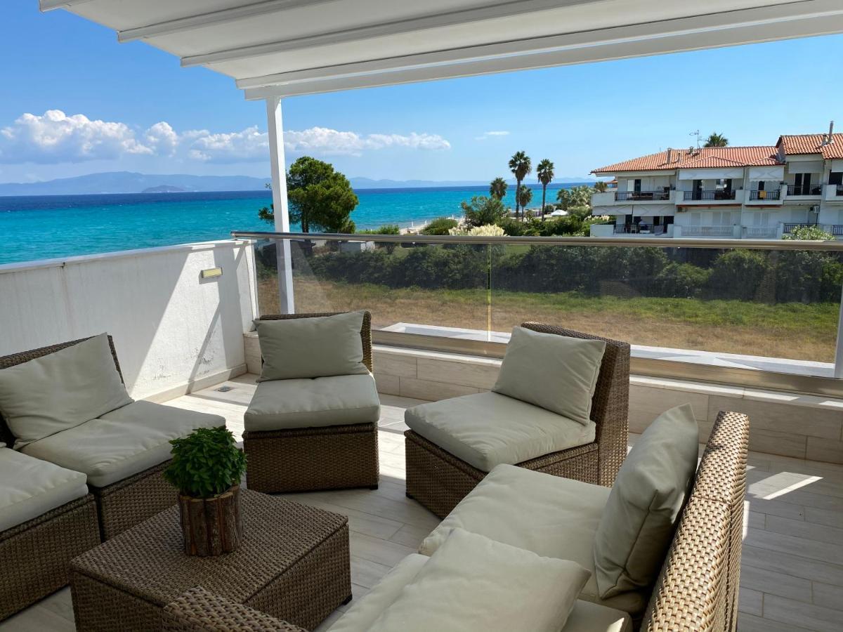 Villa Theodora In Front Of The Sea ハニオティス エクステリア 写真